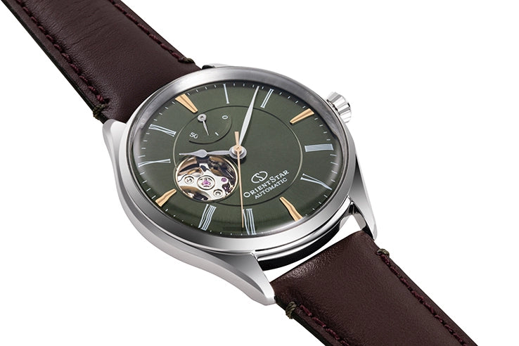 Orient Star Semi Skeleton Forest Green Men's Watch - RE-AT0202E