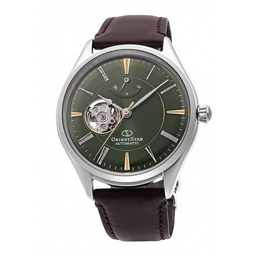 Orient Star Semi Skeleton Forest Green Men's Watch - RE-AT0202E