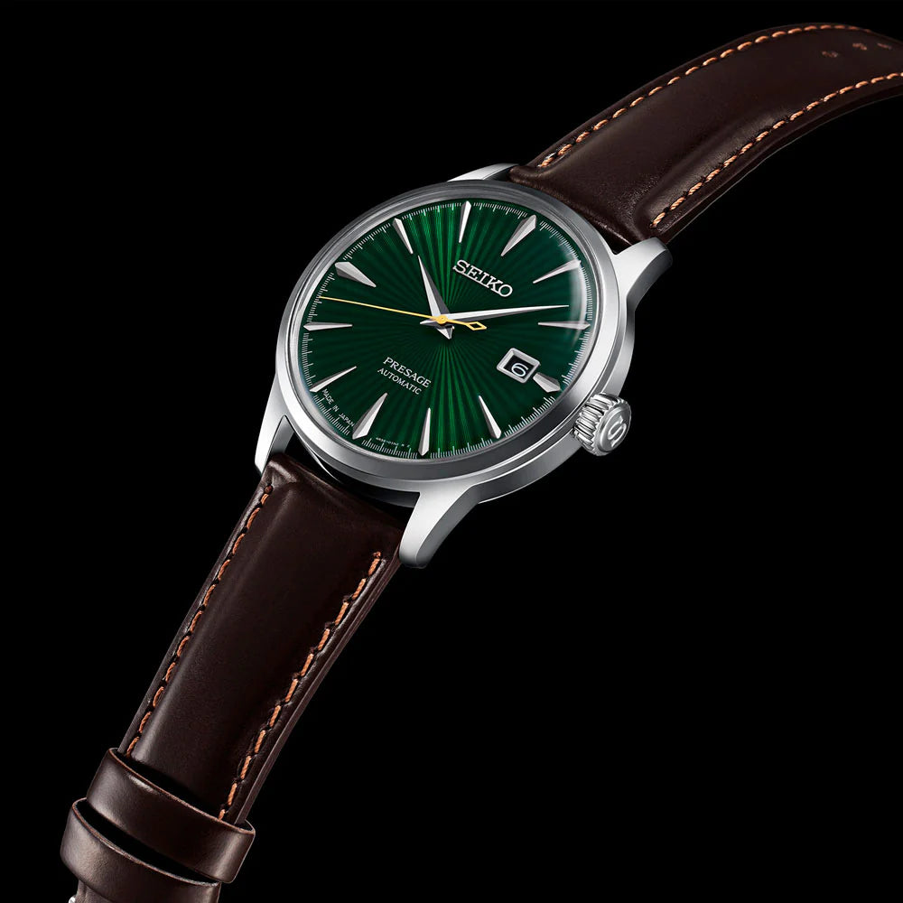 Seiko Presage Cocktail Time Green Dial Men's Automatic Watch - SRPD37