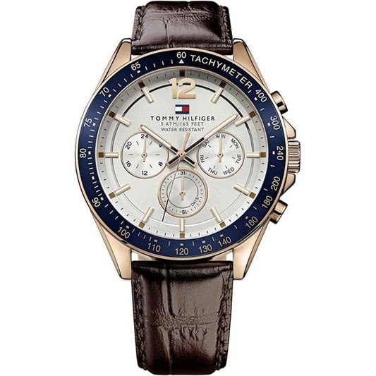 Tommy Hilfiger Luke Leather Strap Men's Multifunction Watch- TH1791118