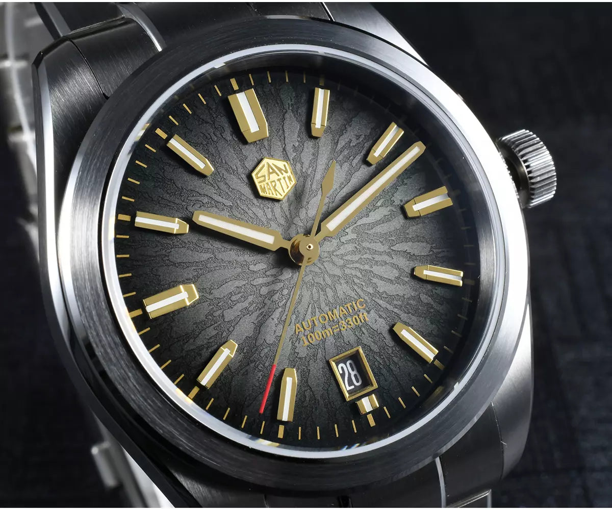 San Martin Gradient Black Dial Men's Watch - SN0144