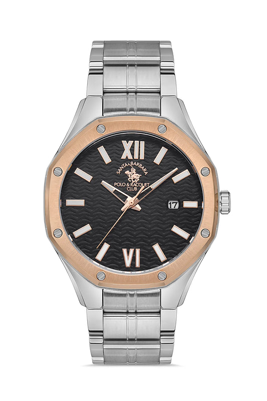 Santa Barbara Polo & Racquet Club Black Dial Quartz Movement Men's Watch - SB.1.10391-4