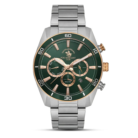 Santa Barbara Polo & Racquet Club  Green Dial Men's Watch - SB.1.10498-3