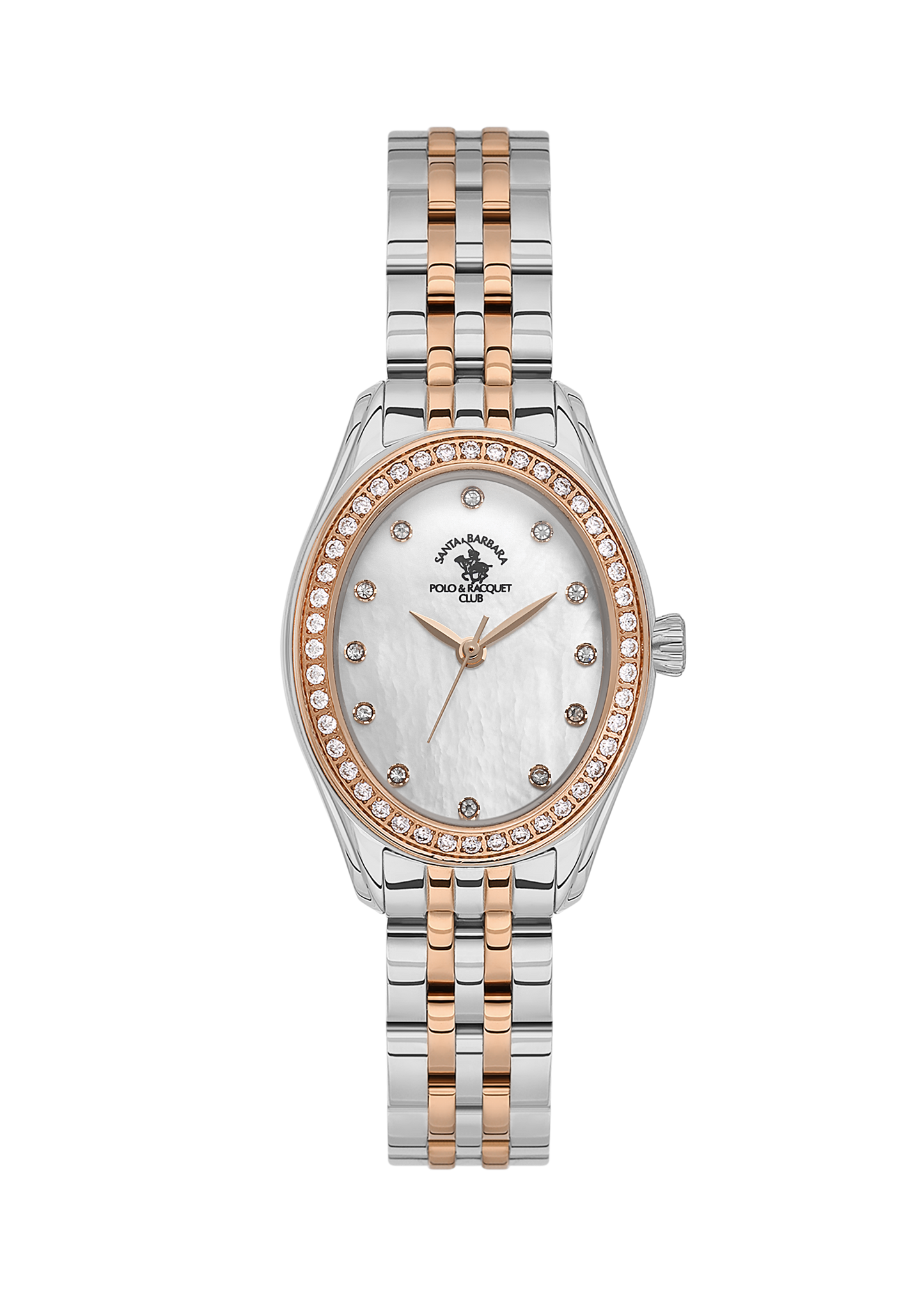 Santa Barbara Polo & Racquet Club White Mop Dial Ladies Watch - SB.1.10620-6