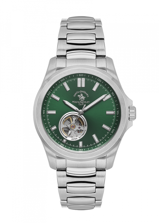 Santa Barbara Polo &amp; Racquet Club Automatic Green Dial Men's Watch - SB.1.10629-4
