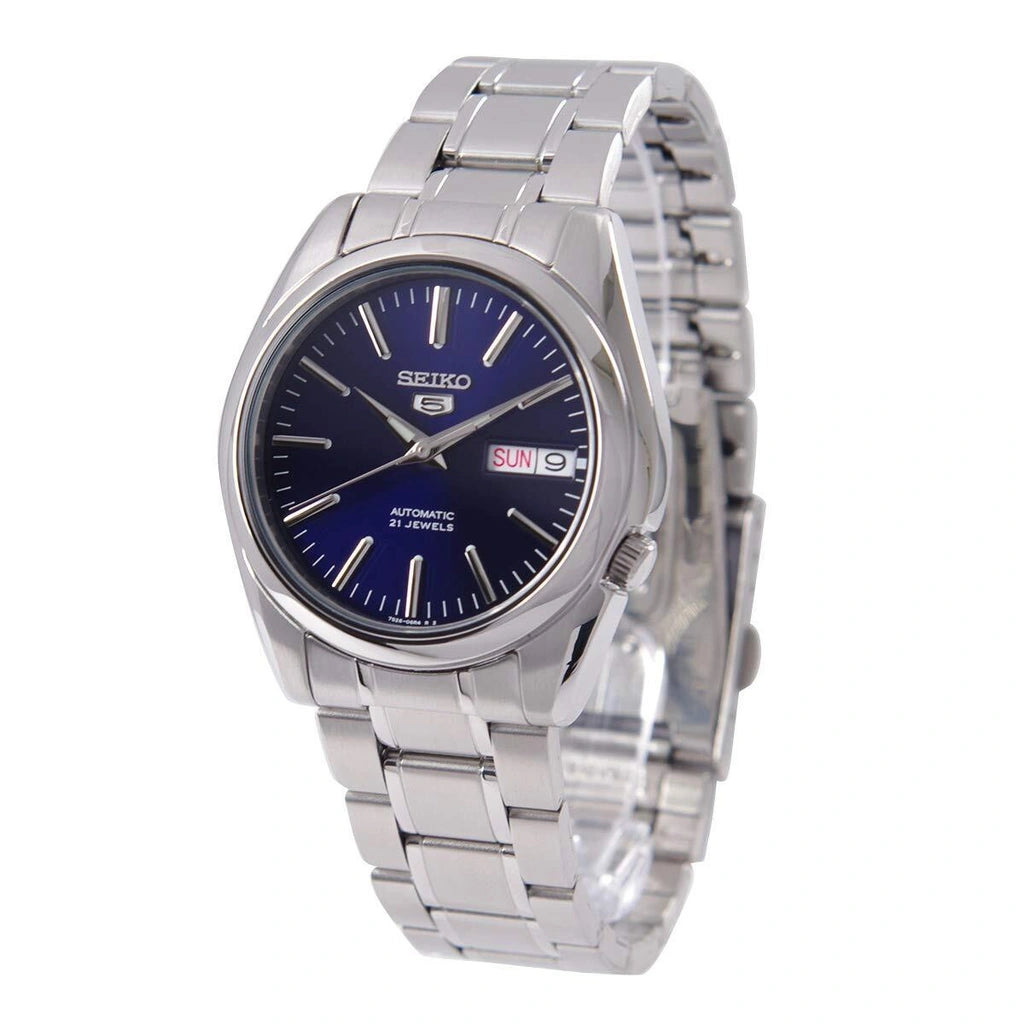 Seiko 5 Automatic Blue Dial Stainless Steel Bracelet Men’s Watch - SNKL43K1