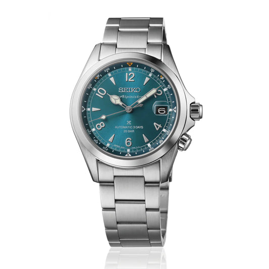 Seiko Alpinist Land Turquoise Ice Blue 39.5mm Men's Watch - SBDC207
