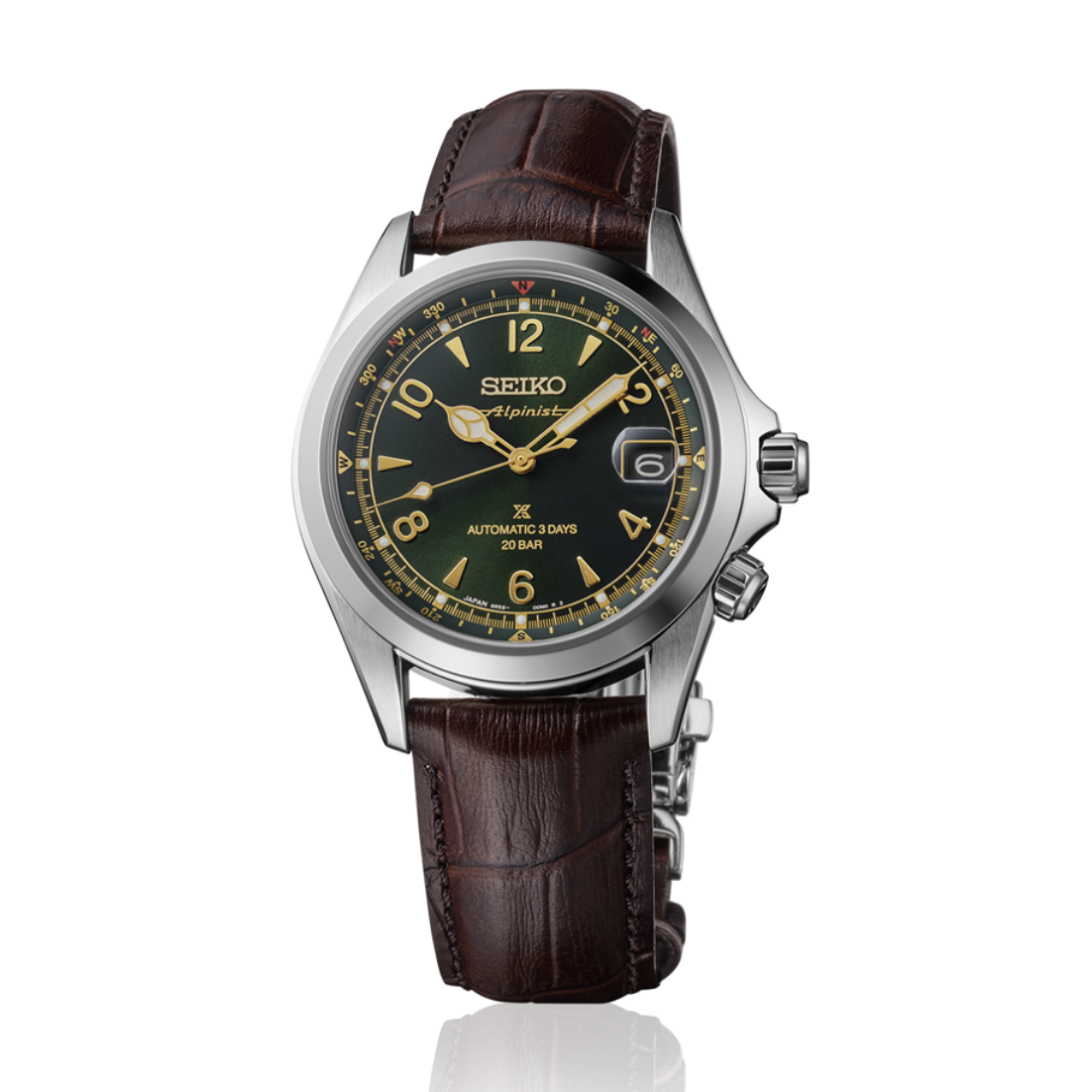 Seiko Prospex Alpinist Green Dial 3 days Power reserve Men's Automatic Watch- SPB507