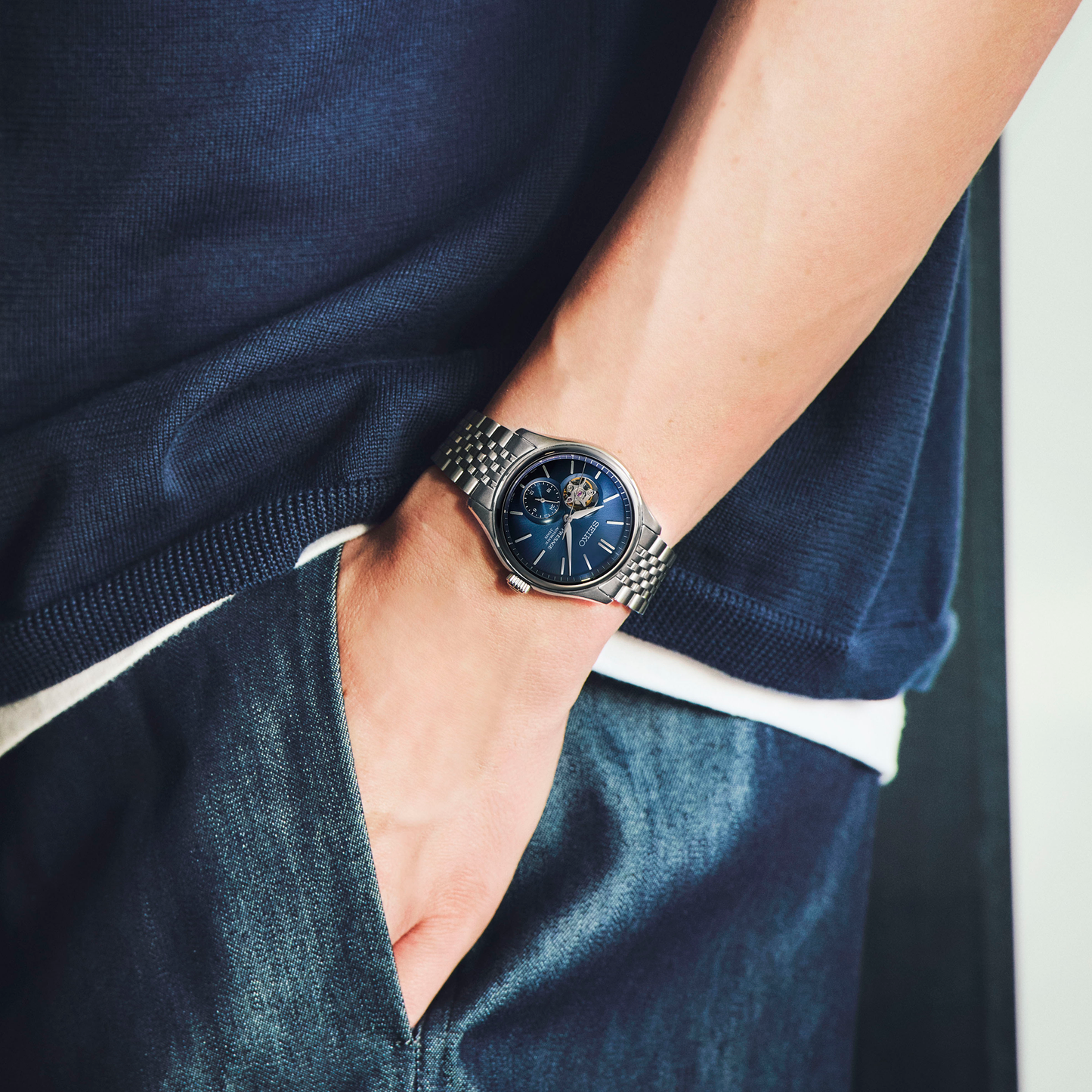 Seiko Presage Classic Open Heart Men's Automatic Watch- SPB527