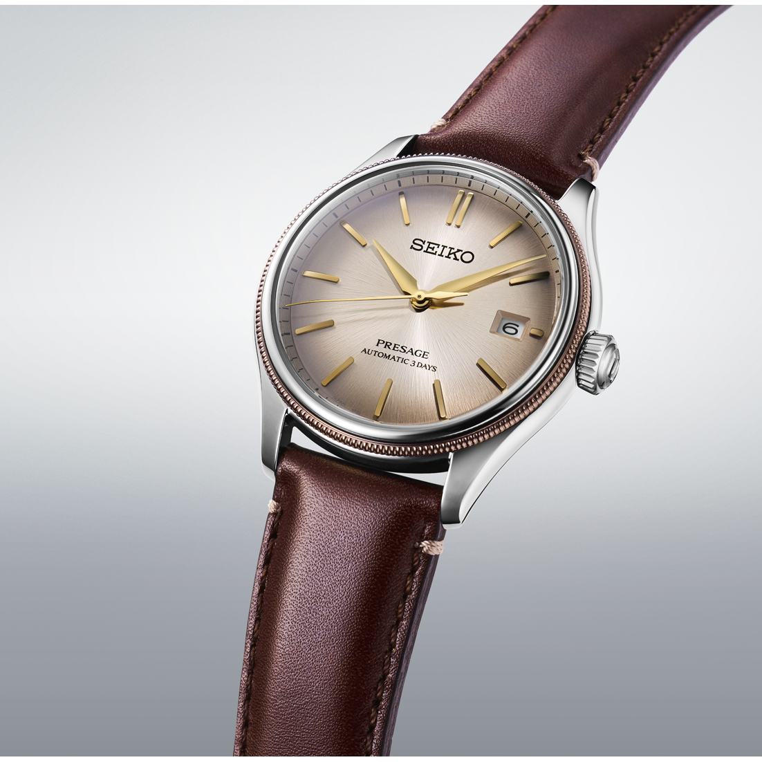 Seiko Presage Classic Series Beige Dial 40.2mm Limited edition of 3,000 pieces Men's Watch - SPB529