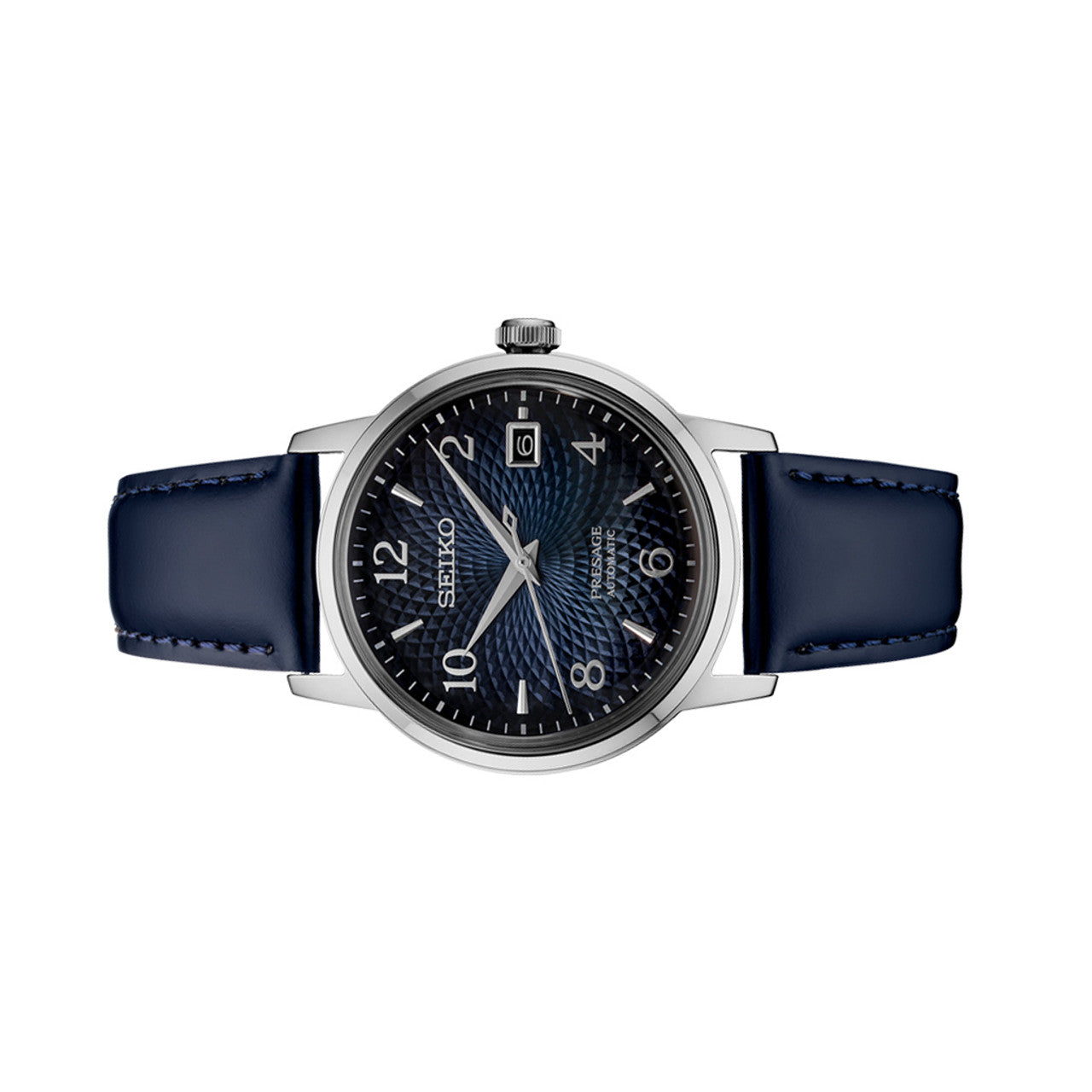 Seiko Presage Cocktail Time Manhattan Blue Dial Men's Watch- SRPE43J1