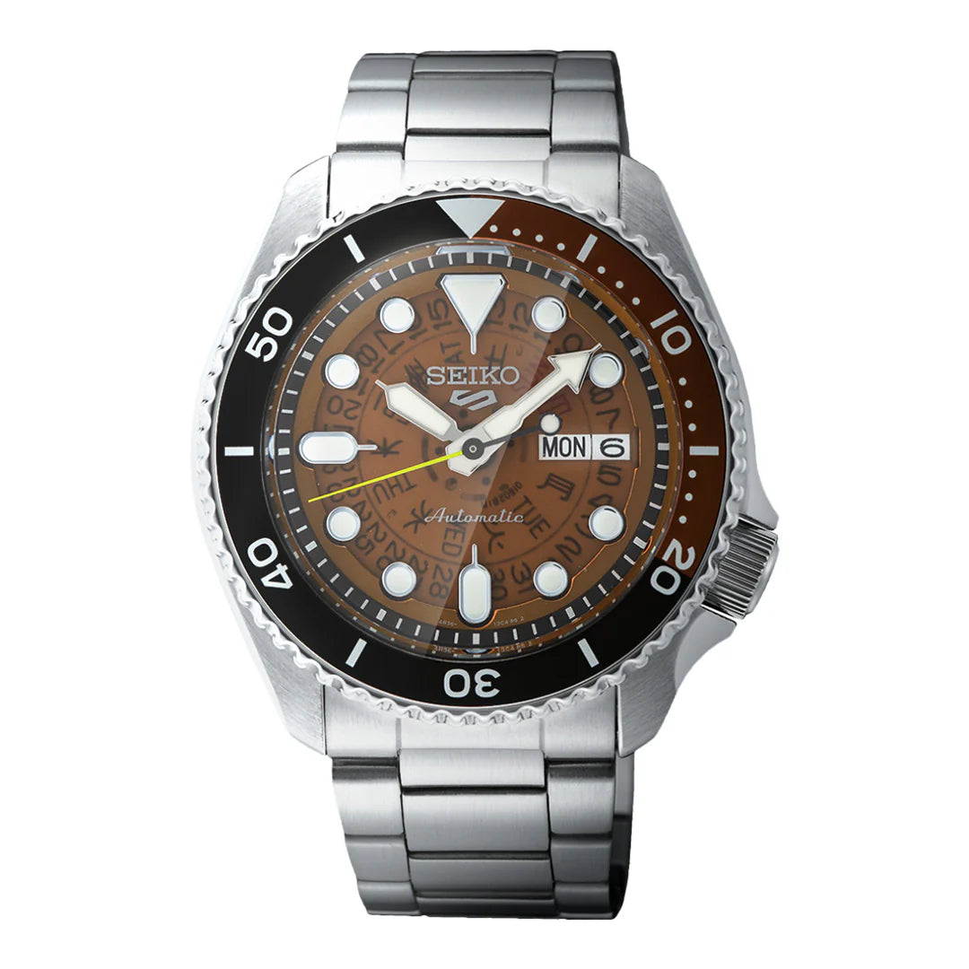 Seiko 5 Sports Burnt orange Dial Men's Watch - SRPJ47K1