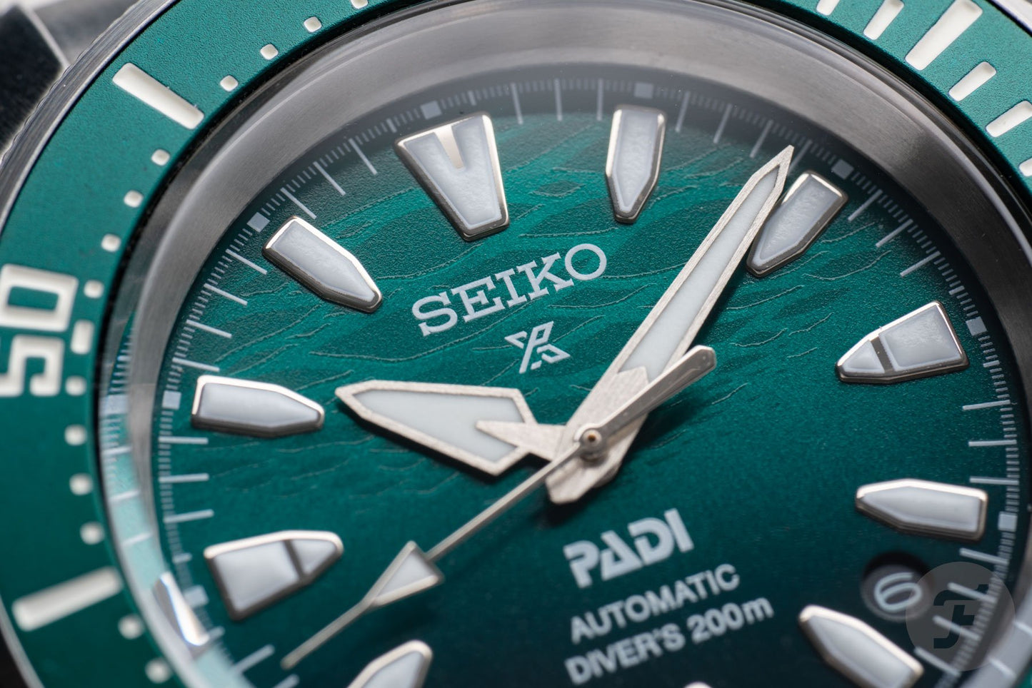 Seiko Prospex PADI 60th Anniversary 4R Compact Mechanical Diver’s in Underwater Green Dial Men's Watch -  SRPL53