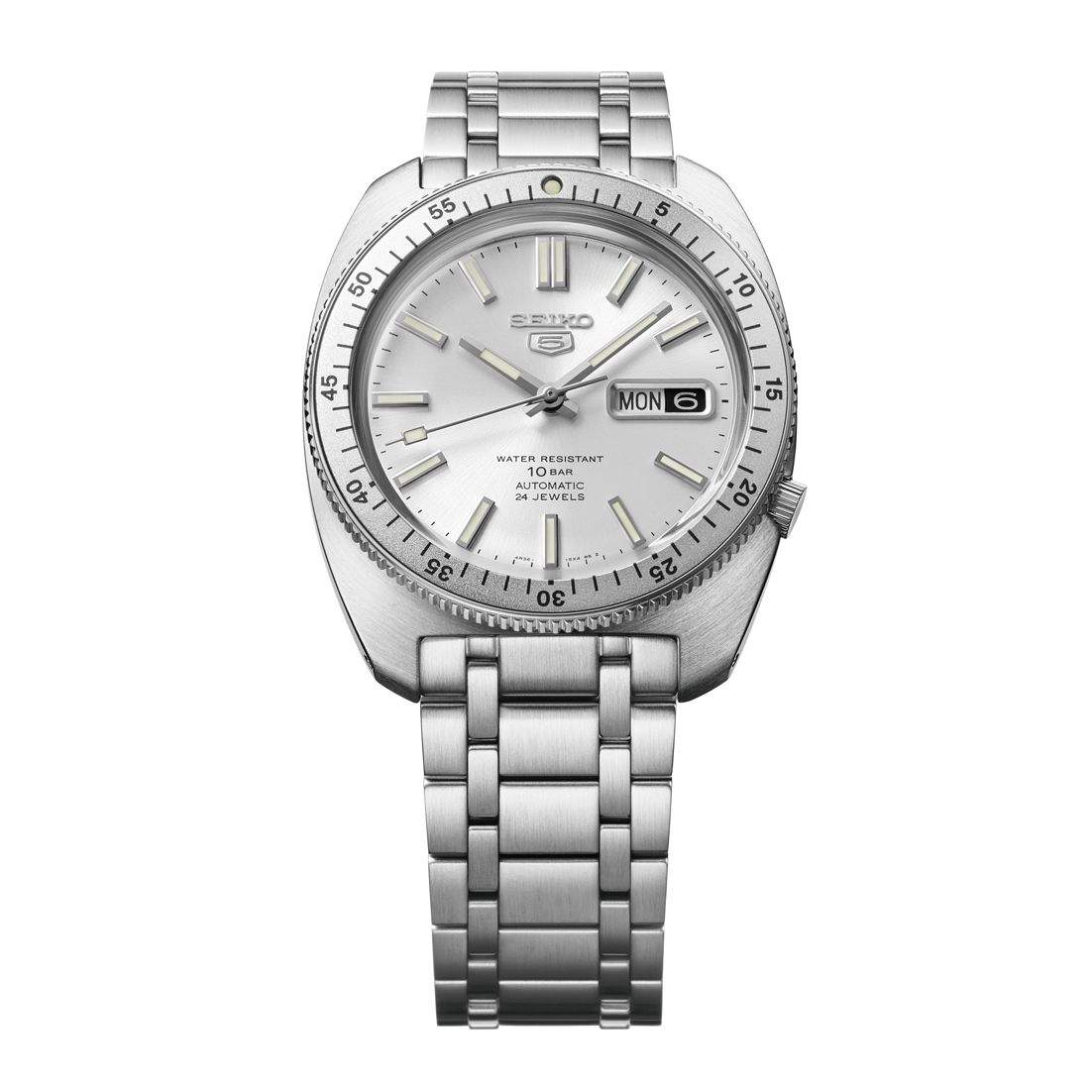 Seiko 5 Sports Heritage Recreation Limited Edition Silver Dial Men's Watch - SRPL91