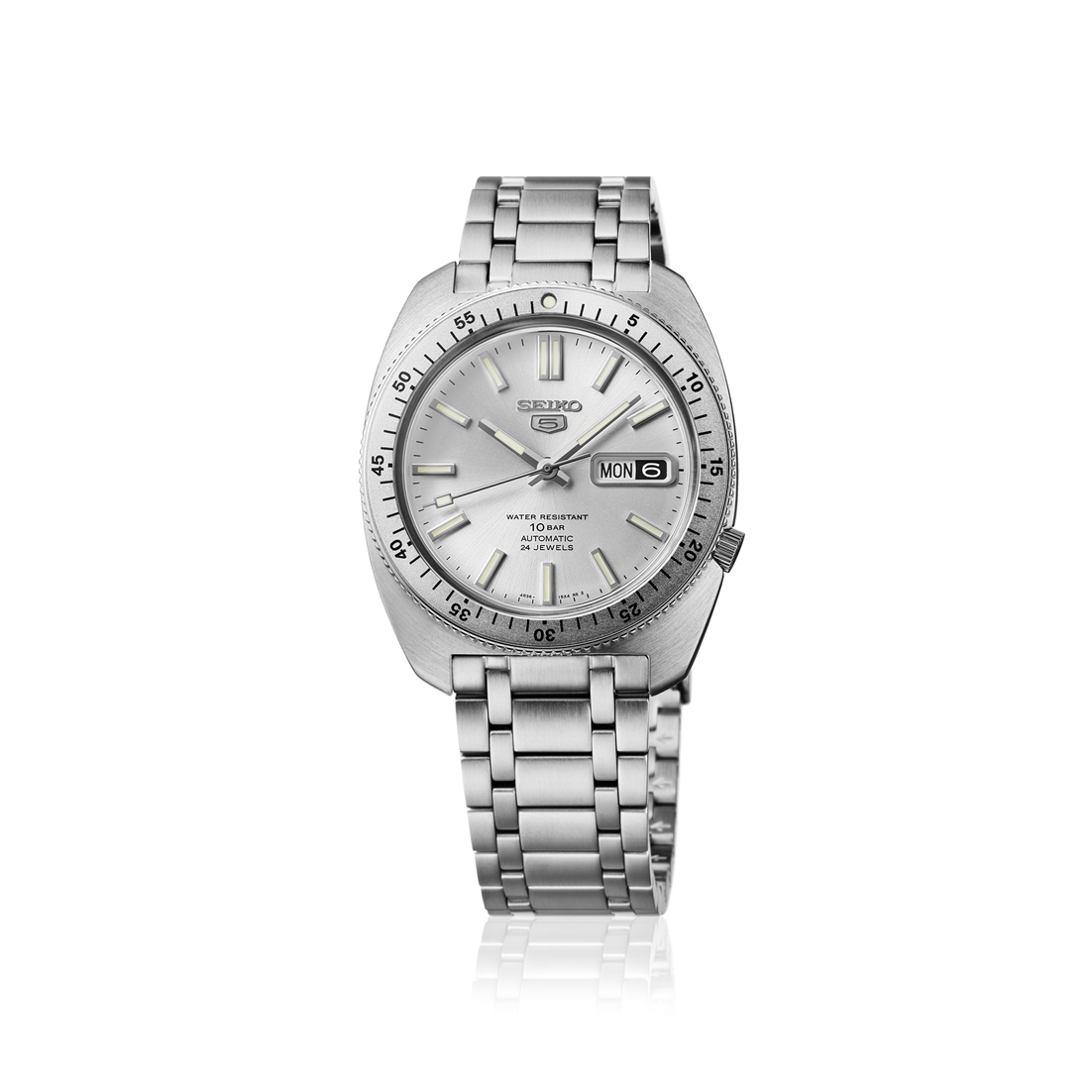 Seiko 5 Sports Heritage Recreation Limited Edition Silver Dial Men's Watch - SRPL91