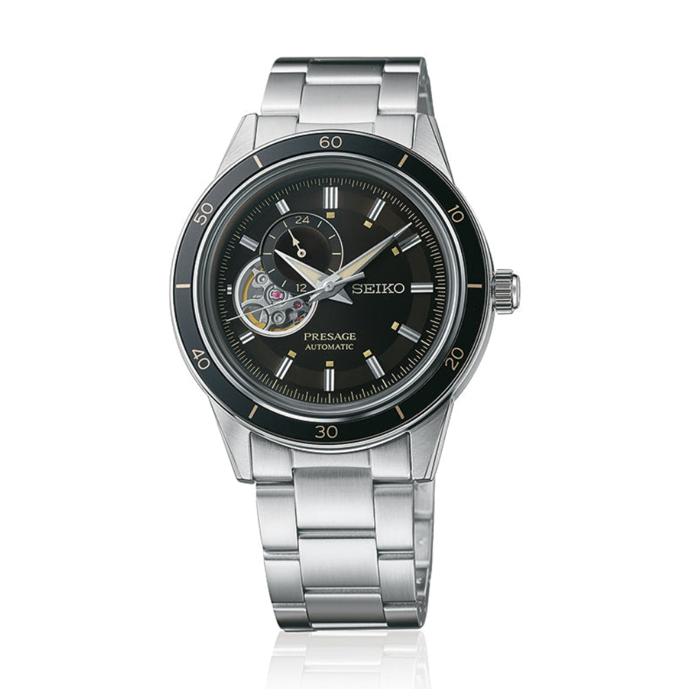 Seiko Presage Style60's Black Dial 40.8mm Men's Watch - SSA425