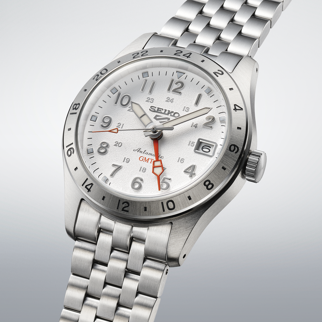 Seiko 5 Sports GMT Field series White Dial Men's Watch - SSK059