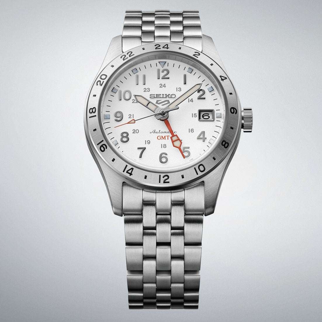 Seiko 5 Sports GMT Field series White Dial Men's Watch - SSK059