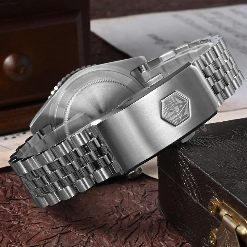 San Martin White Creem Dial Men's Watch - SN0005