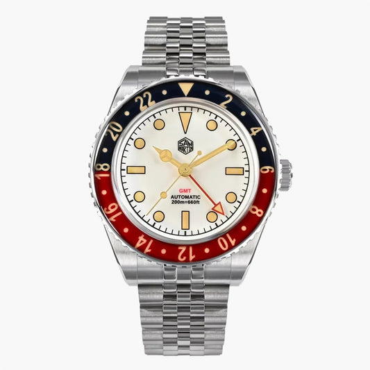 San Martin White Creem Dial Men's Watch - SN0005