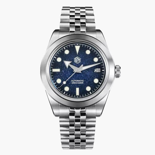 San Martin 39mm Blue Dial Men's Watch - SN0053-G2