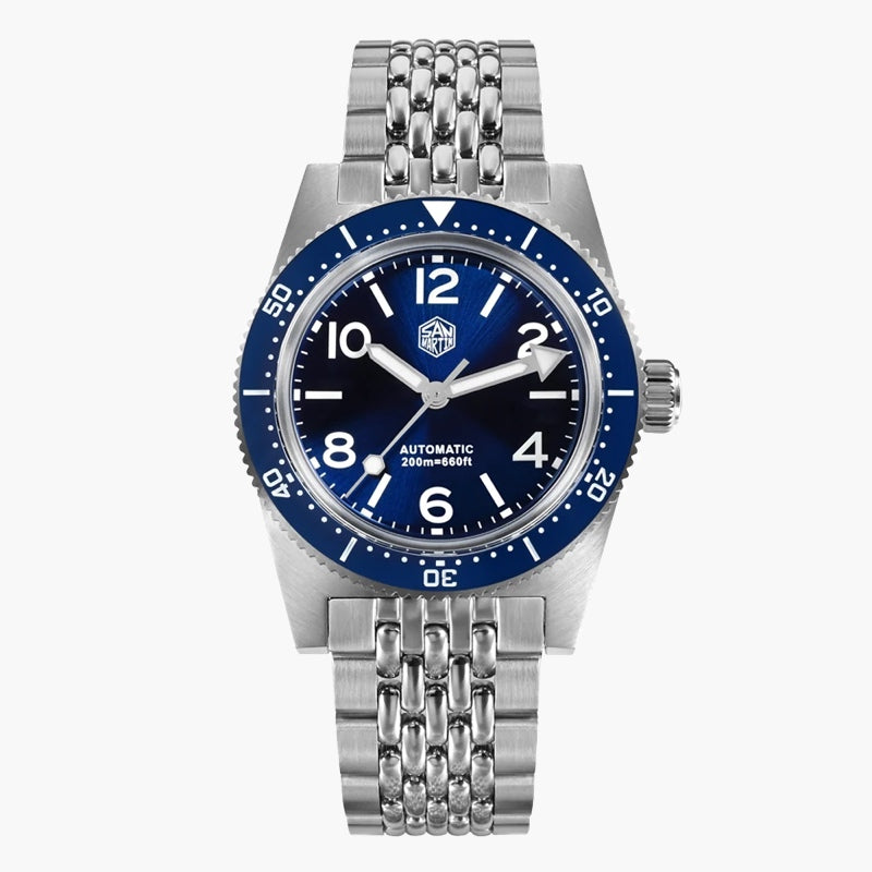 San Martin Blue Dial Men's Watch - SN0007