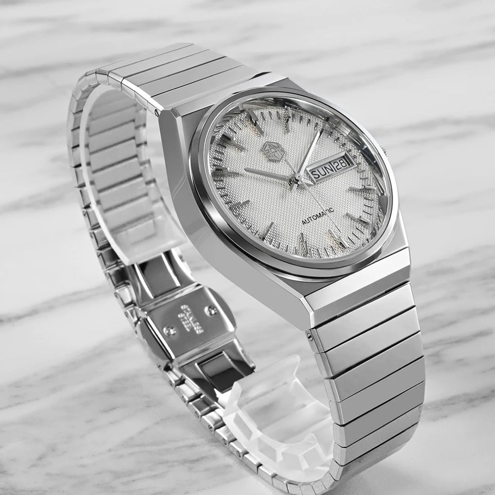 San Martin White Dial Men's Watch - SN0102