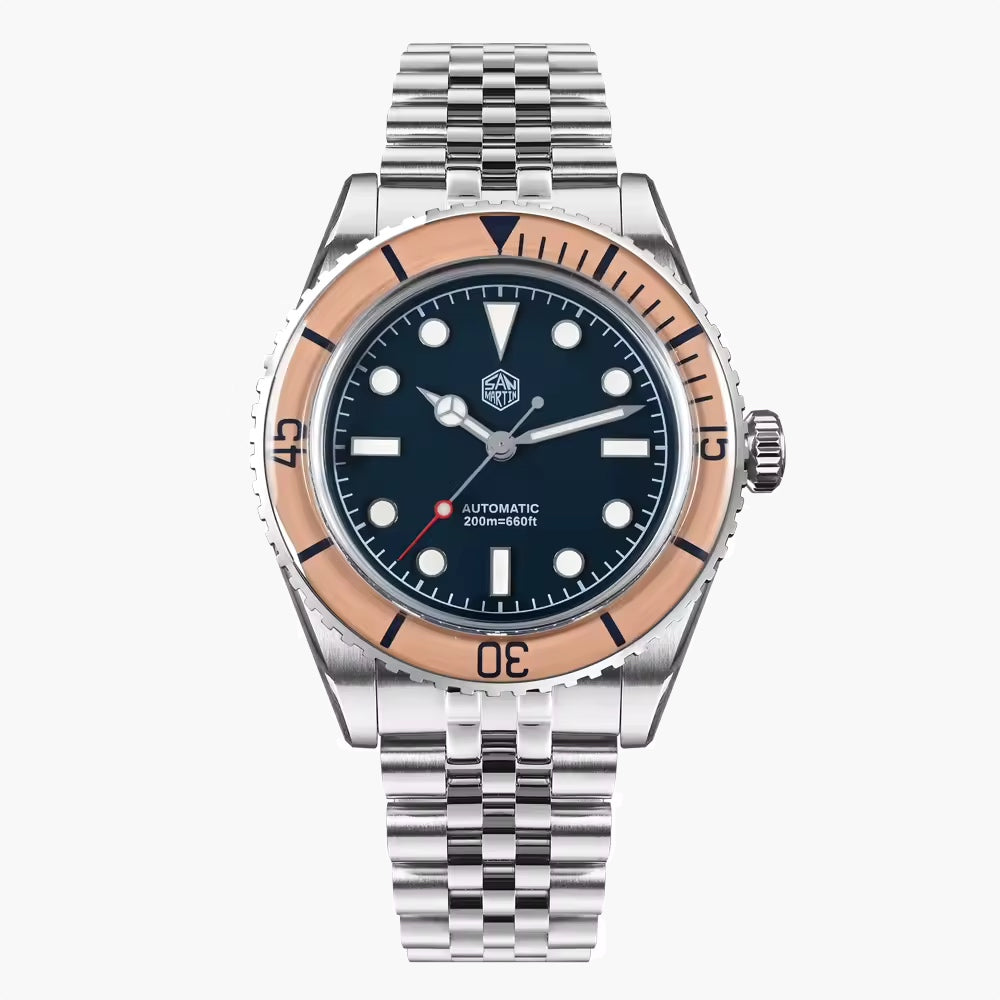 San Martin Blue Dial Men's Watch - SN0133-G