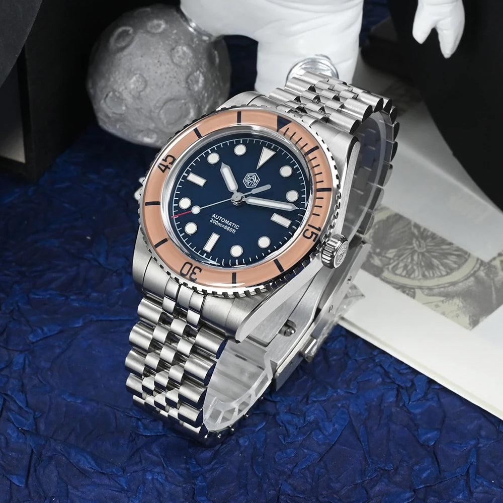 San Martin Blue Dial Men's Watch - SN0133-G