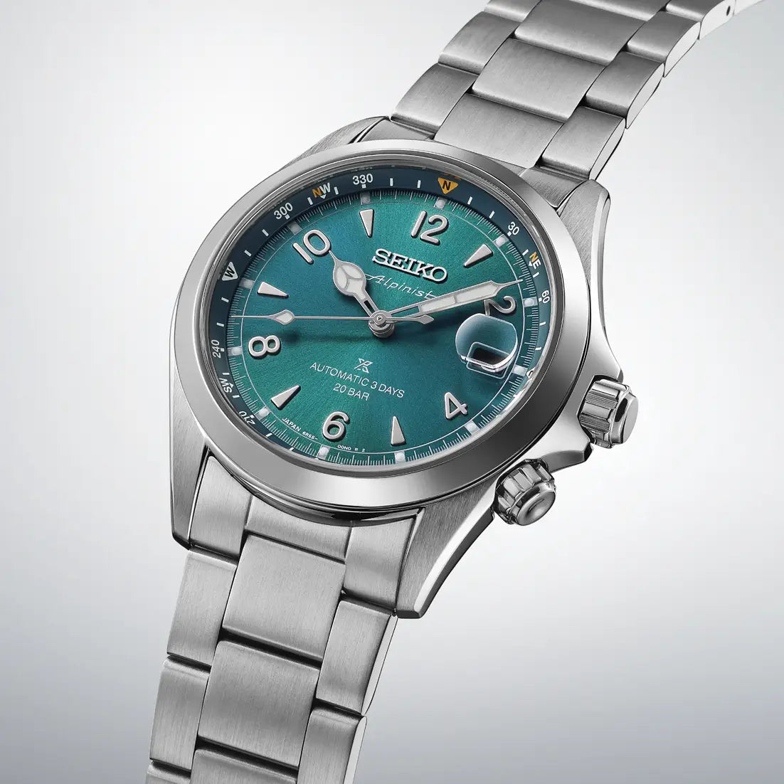 Seiko Alpinist Land Turquoise Ice Blue 39.5mm Men's Watch - SBDC207