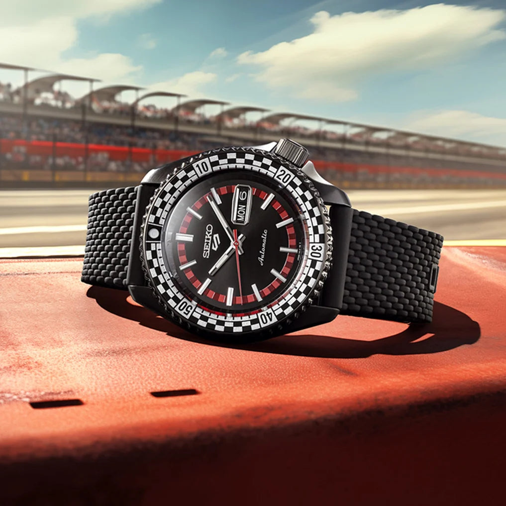 Seiko 5 Sports Supercar Collaboration ‘Limited Edition’ Black Dial Men's Watch - SRPL01