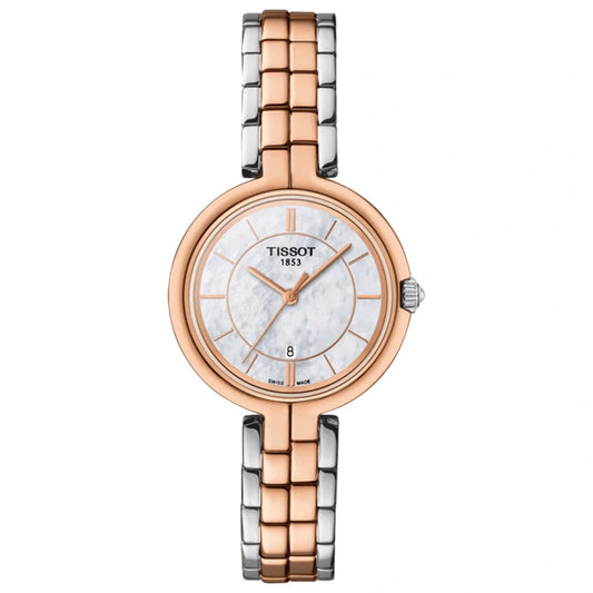 Tissot Flamingo Dual Tone Ladies Watch- T094.210.22.111.00