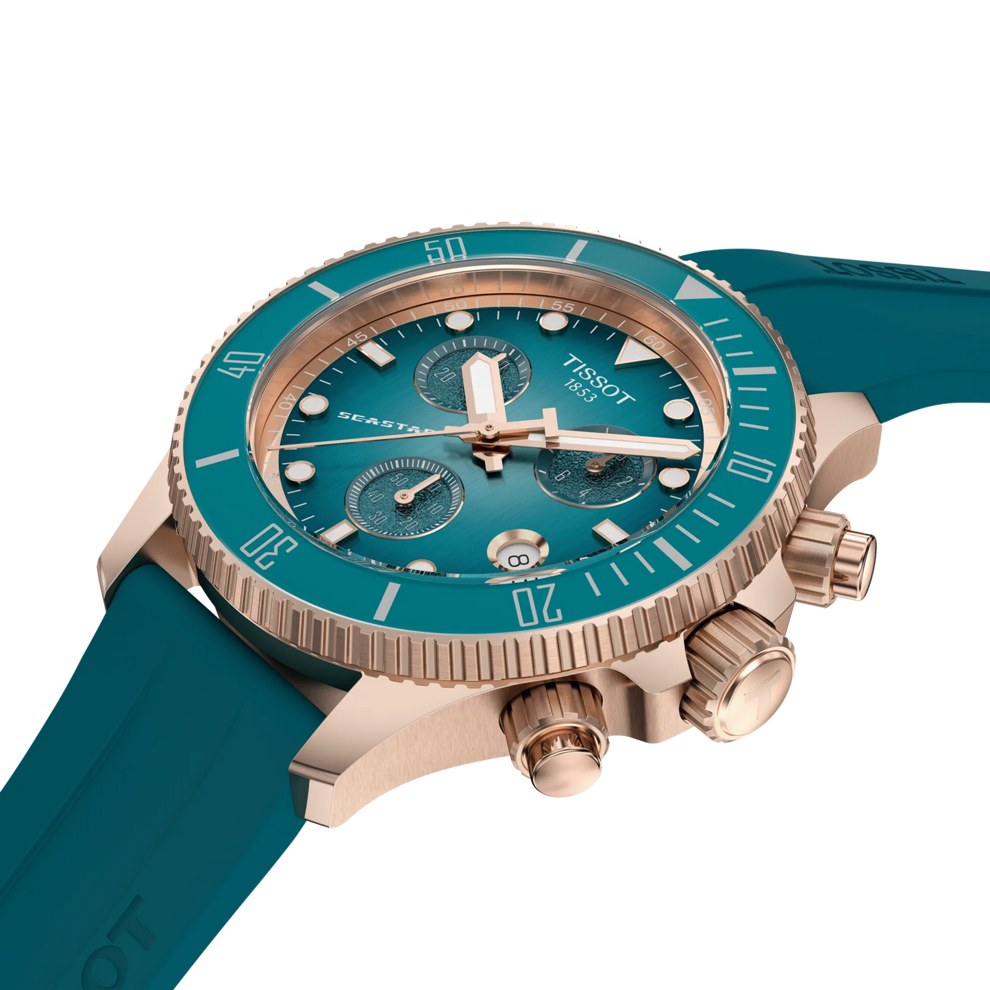 Tissot Seastar 1000 Turqouise Dial Quartz Chronograph 38mm Unisex Watch - T120.217.37.041.00