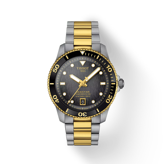 Tissot Seastar 1000 Dual Tone Powermatic 80 40mm Men's Watch-T120.807.22.051.00