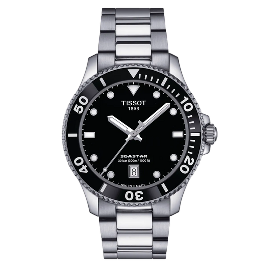 Tissot Seastar 1000 Black Dial Quartz Men's Watch - T120.410.11.051.00