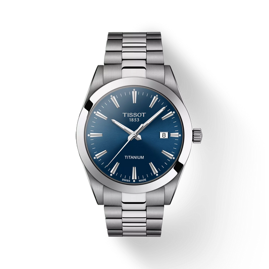 Tissot Gentleman Titanium Blue Dial Men's Watch - T127.410.44.041.00