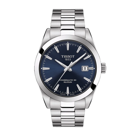 Tissot Gentleman Powermatic 80 Silicium Blue Dial Men's Watch - T127.407.11.041.00