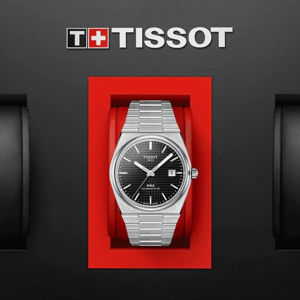 Tissot PRX Powermatic 80 Black Dial Men's Automatic Watch- T137.407.11.051.00