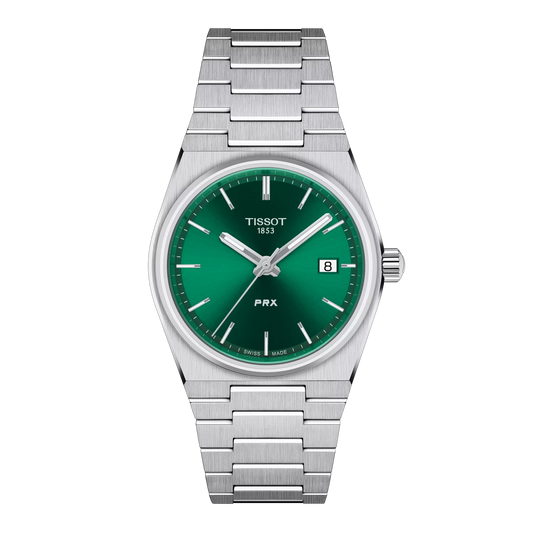 Tissot PRX Green Dial 35mm Unisex Watch- T137.210.11.081.00