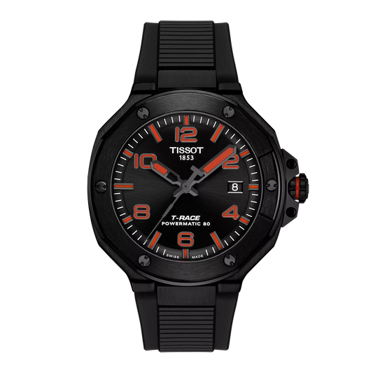 Tissot T-Race Powermatic 80 Black Dial Men's Watch - T141.807.37.057.00