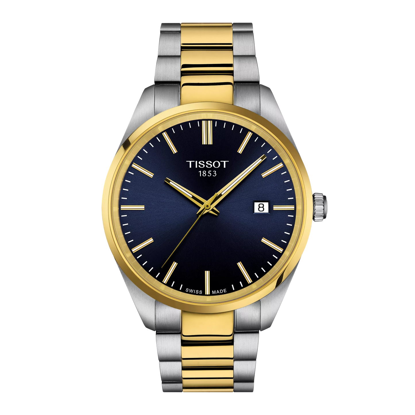 Tissot PR100 Dual Tone Blue Dial Men's Watch- T150.410.22.041.00