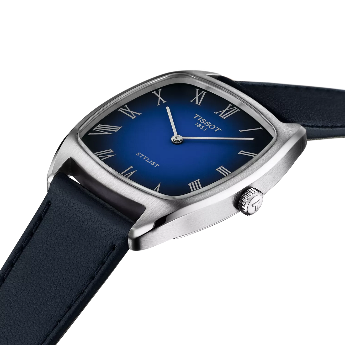 Tissot stylist Blue Dial Leather Strap Ladies Watch-T159.909.16.043.00