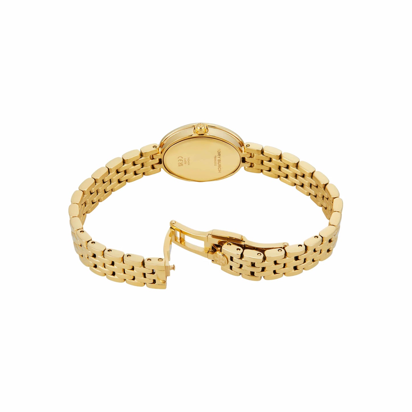 Tory Burch The Oval Gold Tone Analogue Ladies Watch - TBW6032
