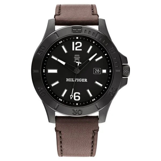 Tommy Hilfiger Ryan Le Leather Strap Men's Watch- 1710530