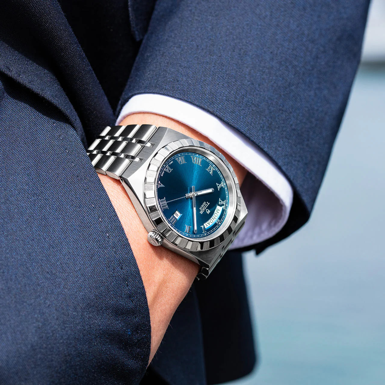 TUDOR Royal Day-Date 40mm Blue dial Men's Watch - m2840d1a0-0002