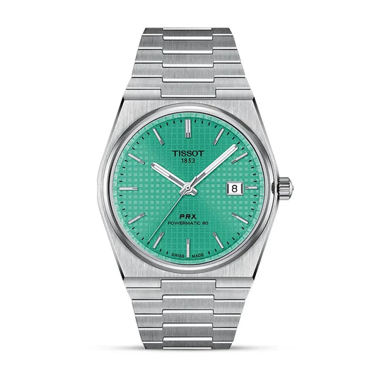 Tissot PRX Powermatic 80 Light Green Men's Automatic Watch- T137.407.11.091.01