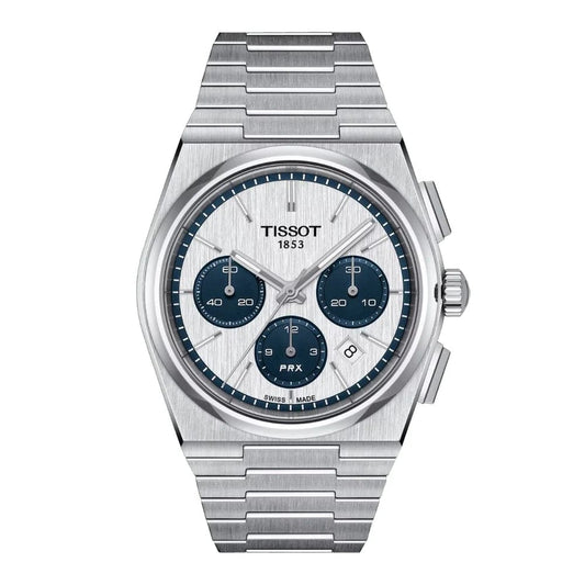 Tissot PRX Blue Panda Chronograph Automatic Watch- T137.427.11.011.01
