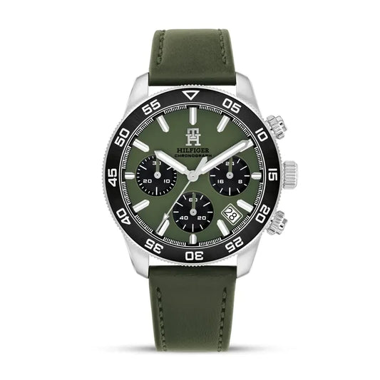 Tommy Hilfiger Green Dial Green strap Men's Watch - 1792188