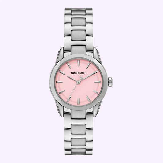 Tory Burch Small Miller Pink Dial Ladies Watch - TBW9065