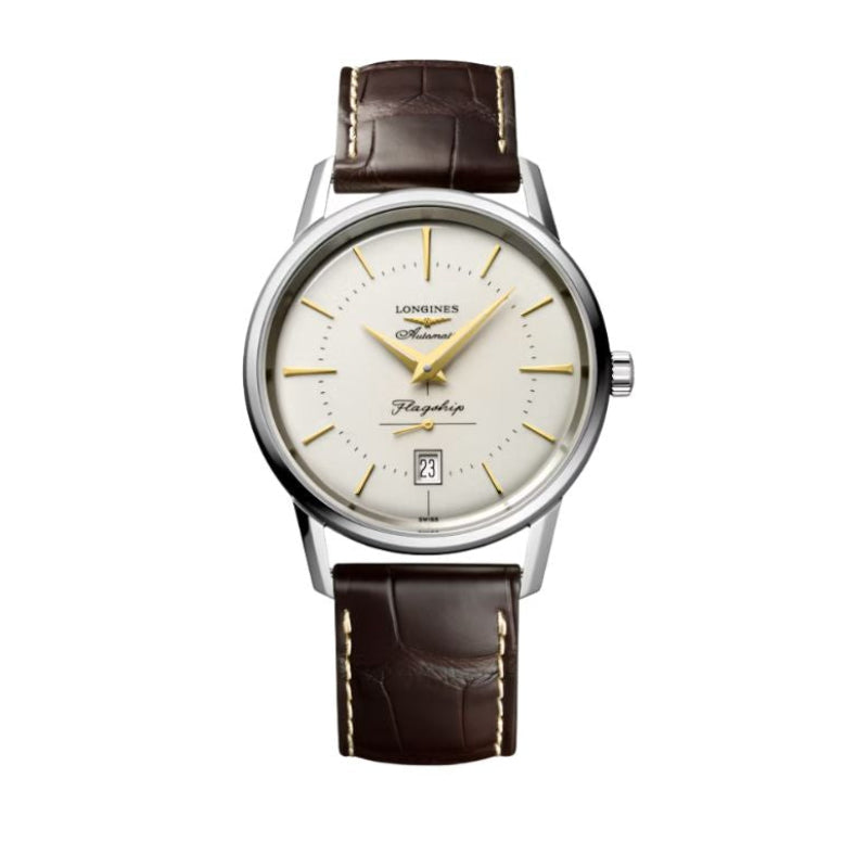 Longines Flagship Heritage Opaline Ivory Dial 38.5mm Men's Watch - L47954782